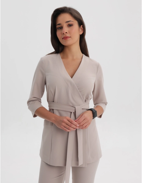 Női Orvosi Felső Kötős Rosalie - COCONUT