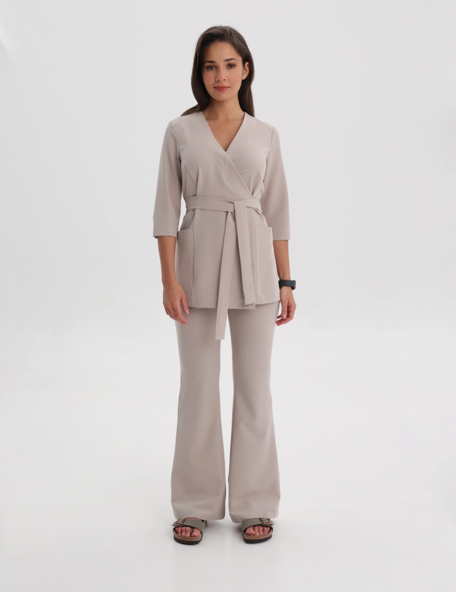 Női Orvosi Felső Kötős Rosalie - COCONUT