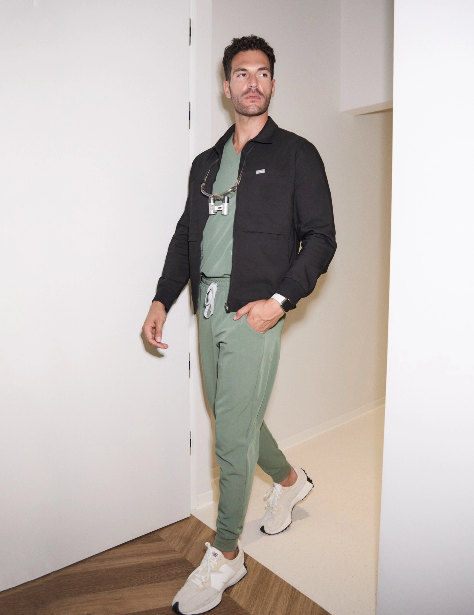 Hunter Férfi Orvosi Dzseki - Black