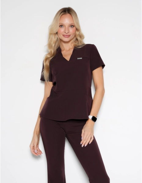 Női Orvosi Felső Kori - DARK CHOCOLATE