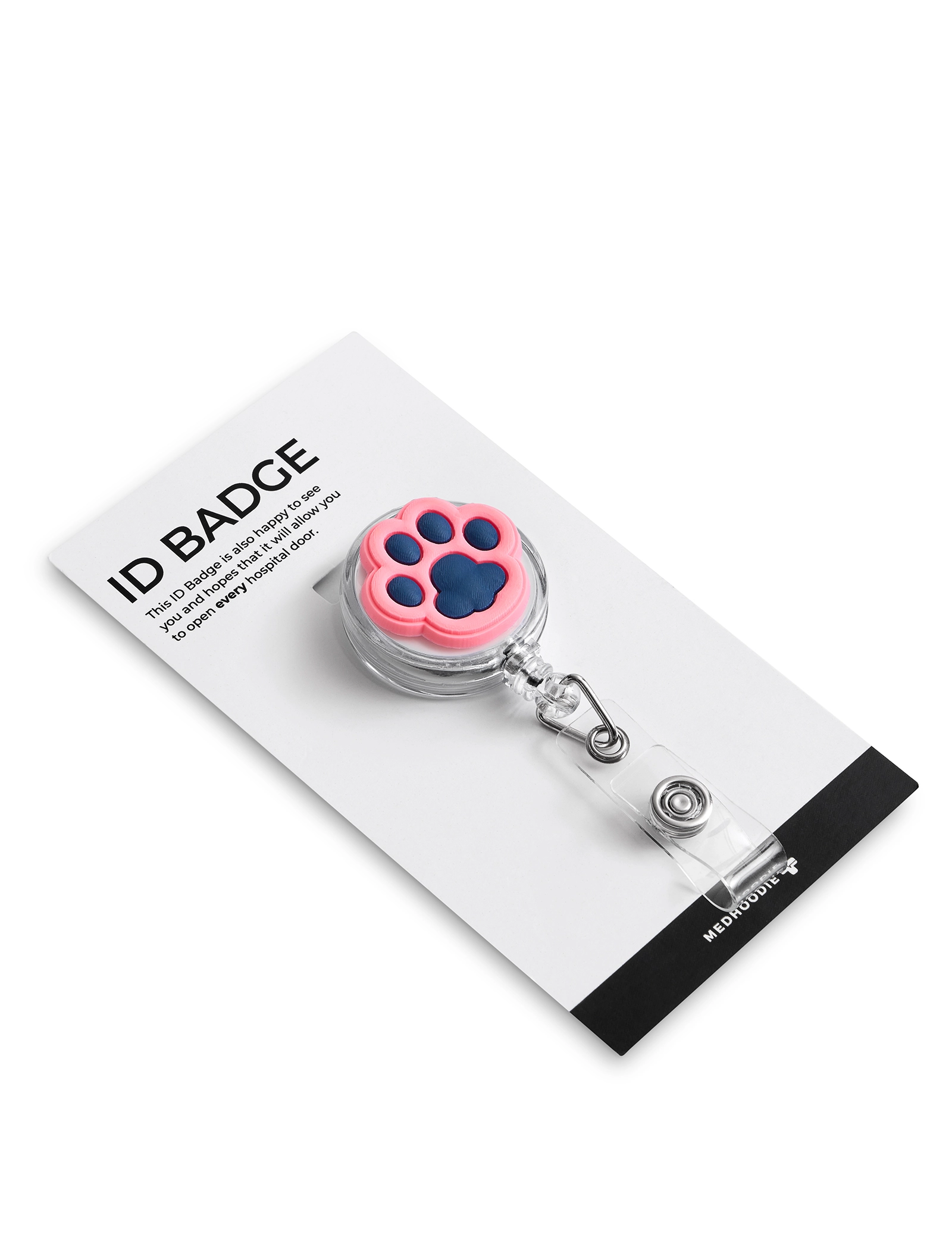 ID Badge Holder - DR PAW PINK - NAVY