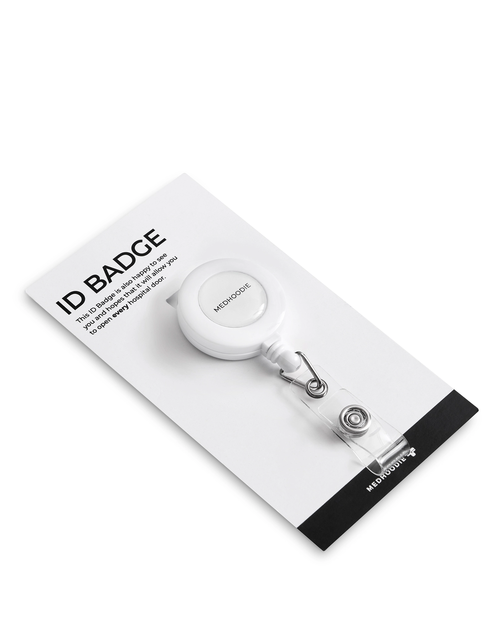 ID Badge Holder - WHITE