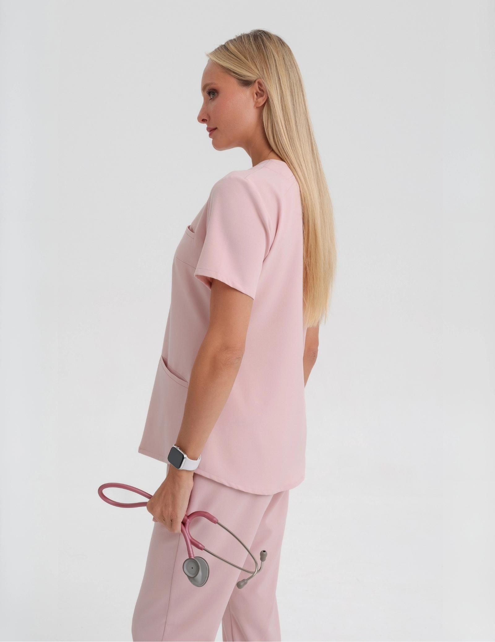Női Orvosi Felső Grace - DUSTY ROSE