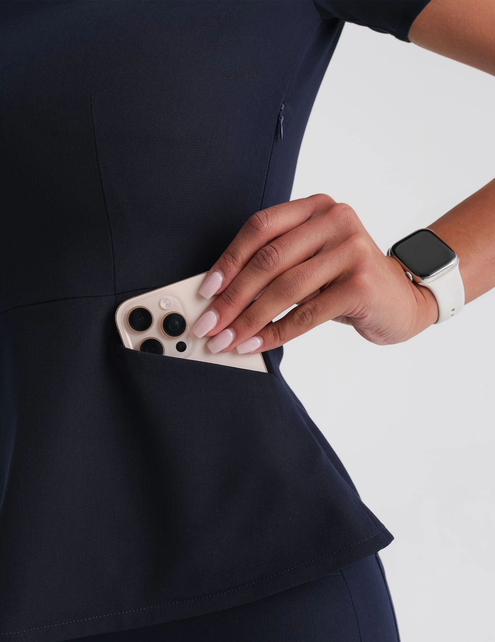 Női Orvosi Felső Kori - DARK NAVY