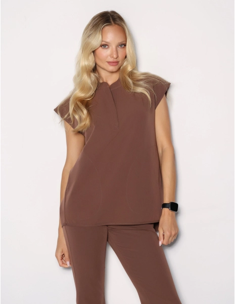 Női Orvosi Felső Khloe - MILKY BROWN