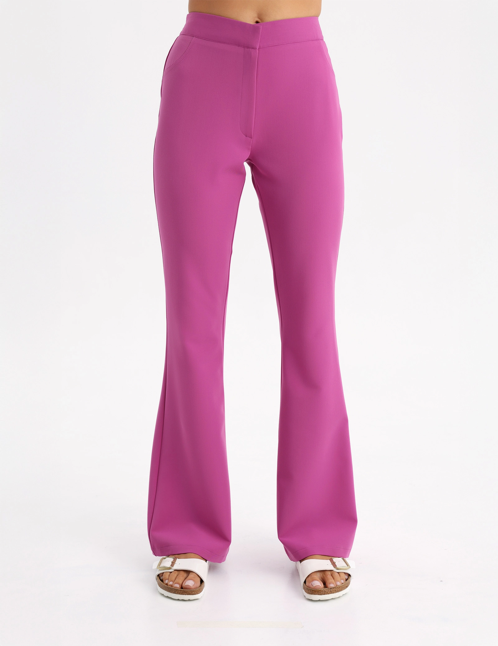 Női Orvosi Nadrág Flare - ELECTRIC PINK