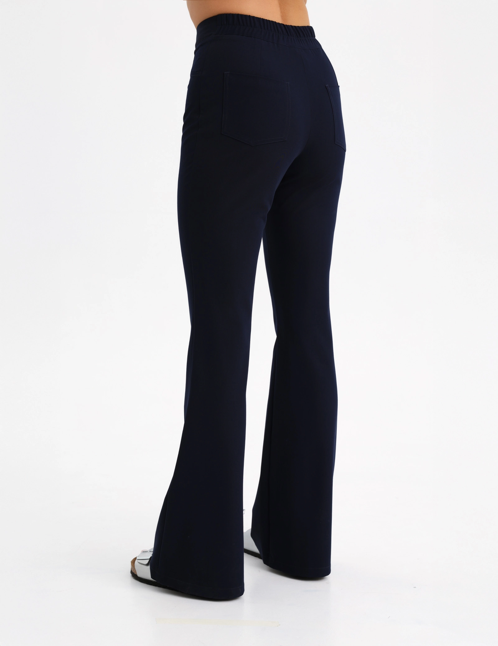 Női Orvosi Nadrág Flare - DARK NAVY