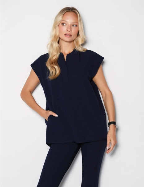 Női Orvosi Felső Khloe - DARK NAVY