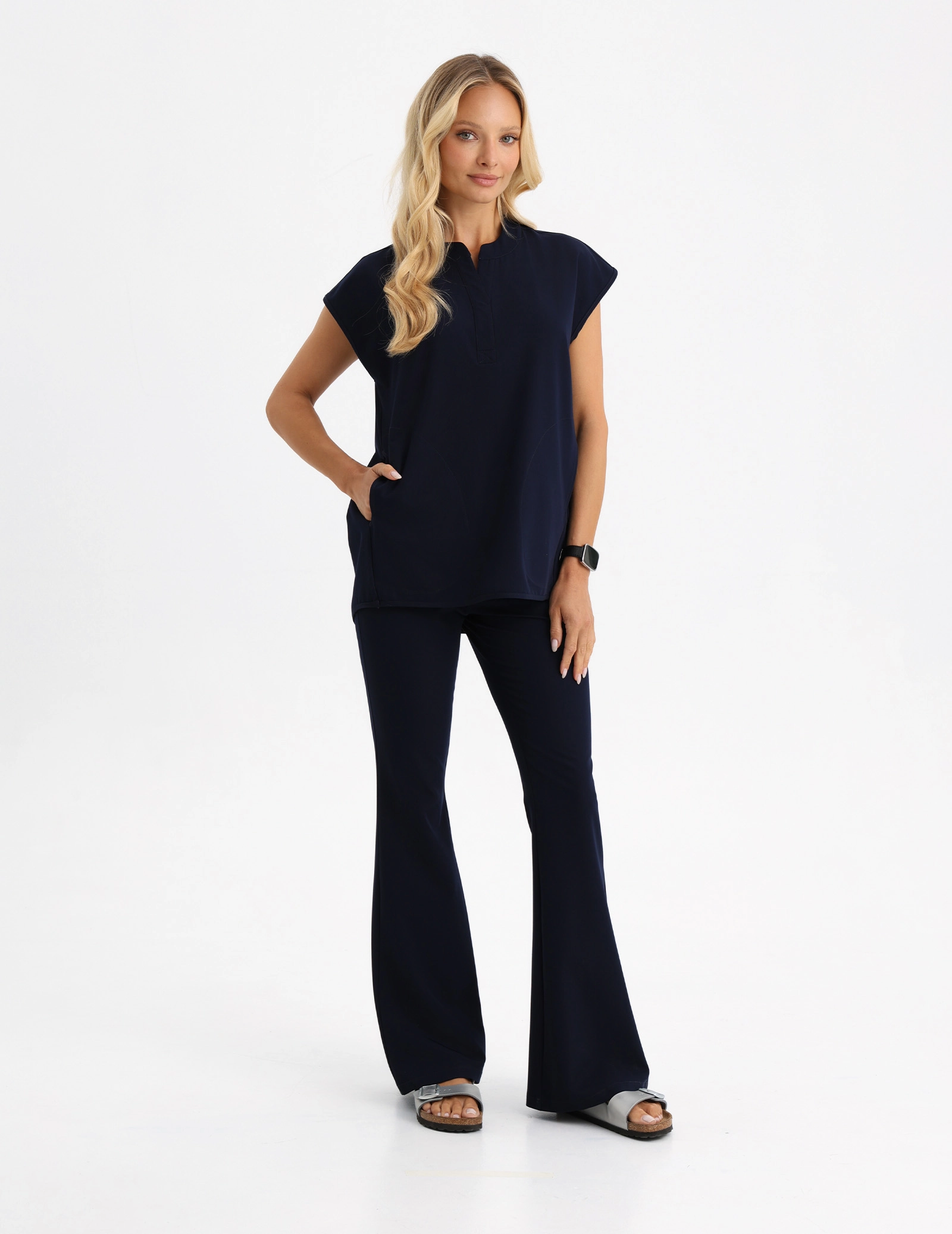 Női Orvosi Felső Khloe - DARK NAVY