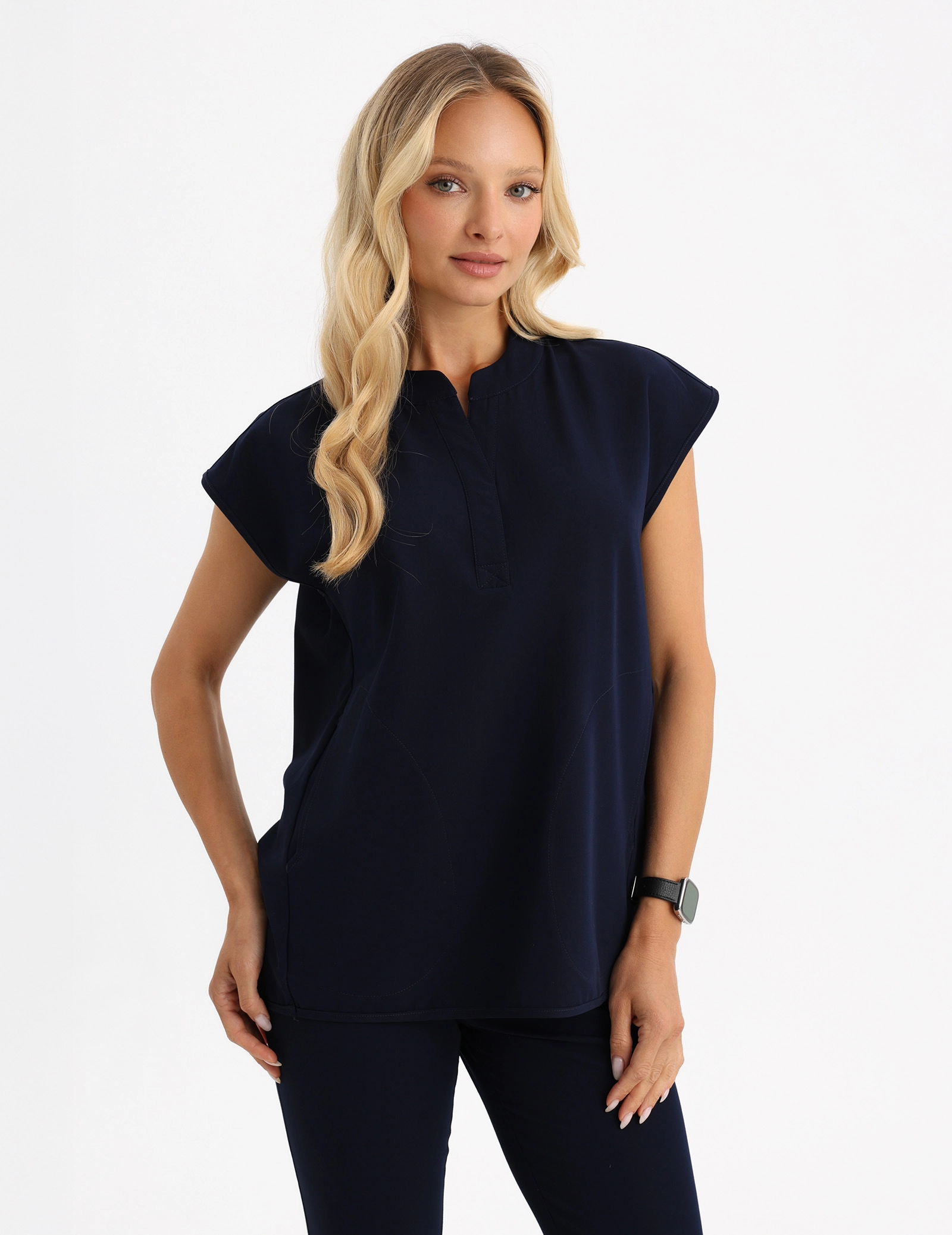 Női Orvosi Felső Khloe - DARK NAVY