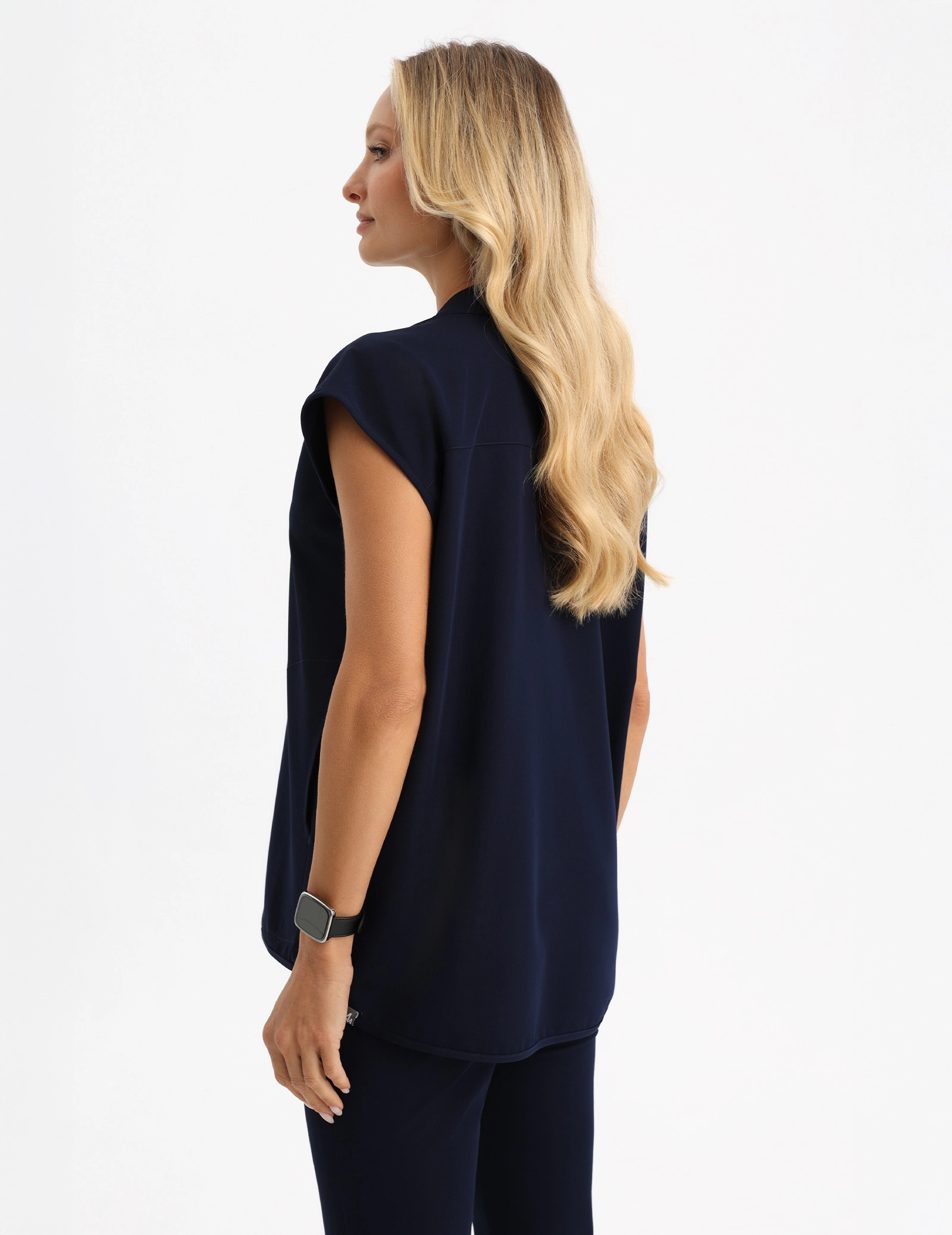 Női Orvosi Felső Khloe - DARK NAVY