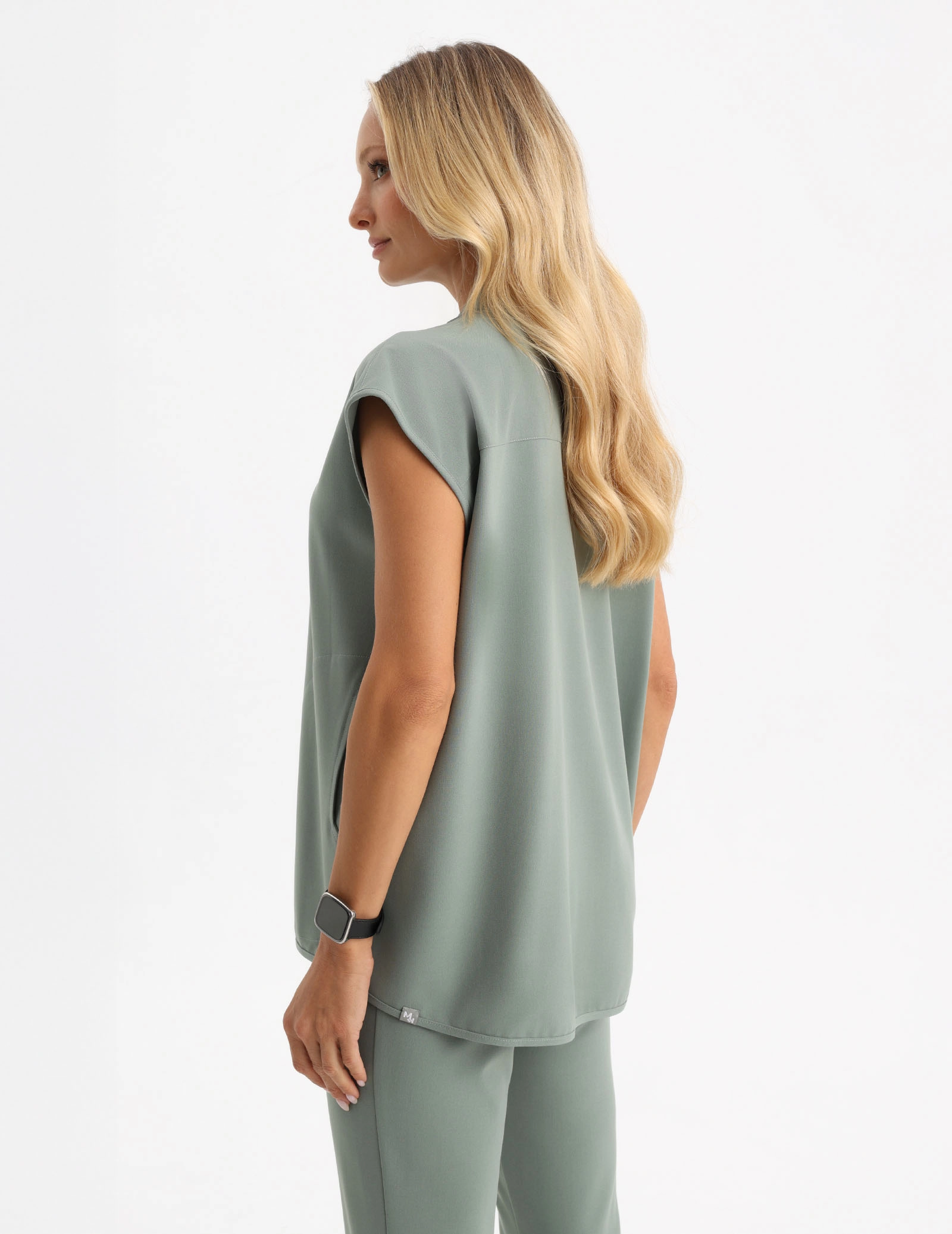 Női Orvosi Felső Khloe - DUSTY GREEN