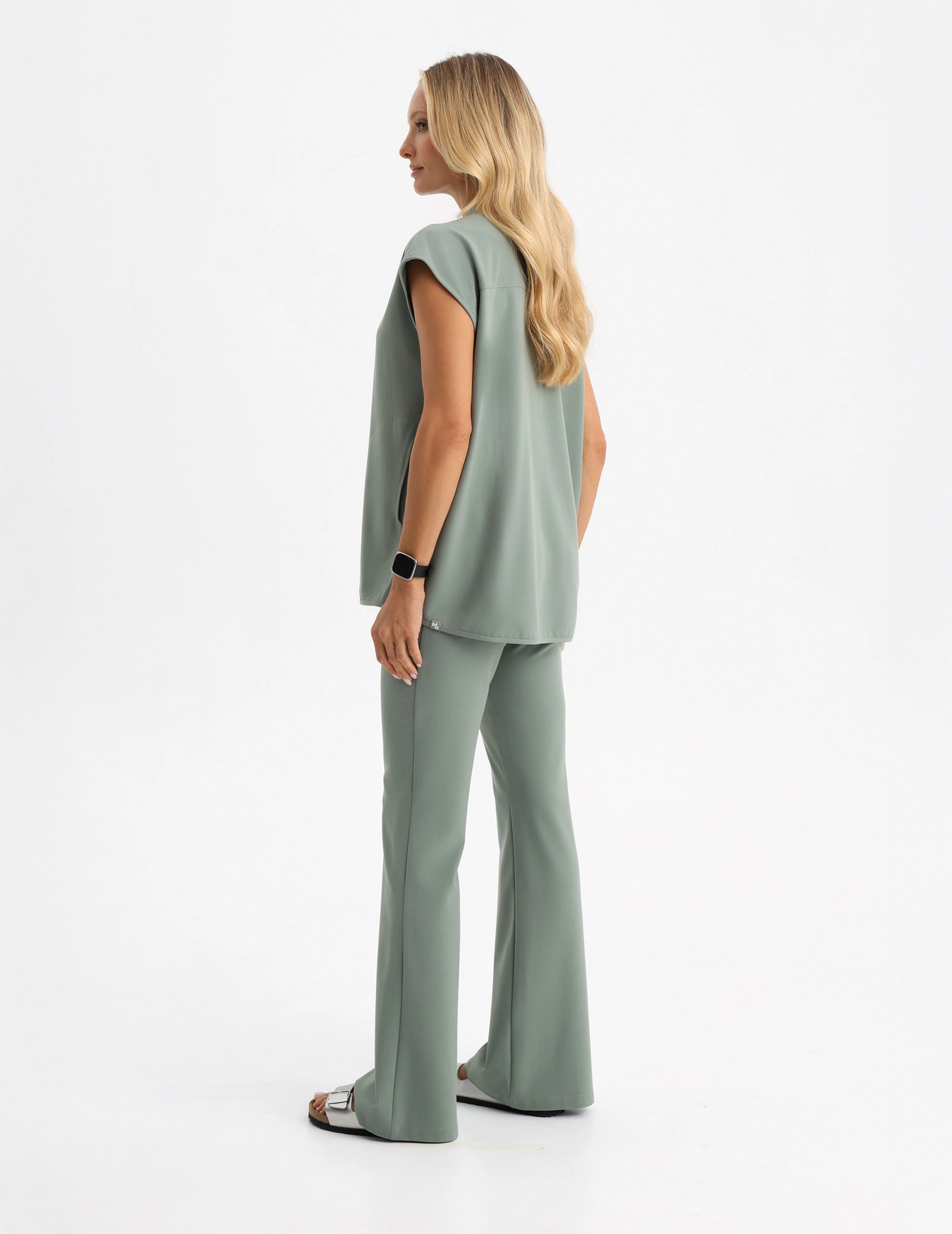 Női Orvosi Felső Khloe - DUSTY GREEN