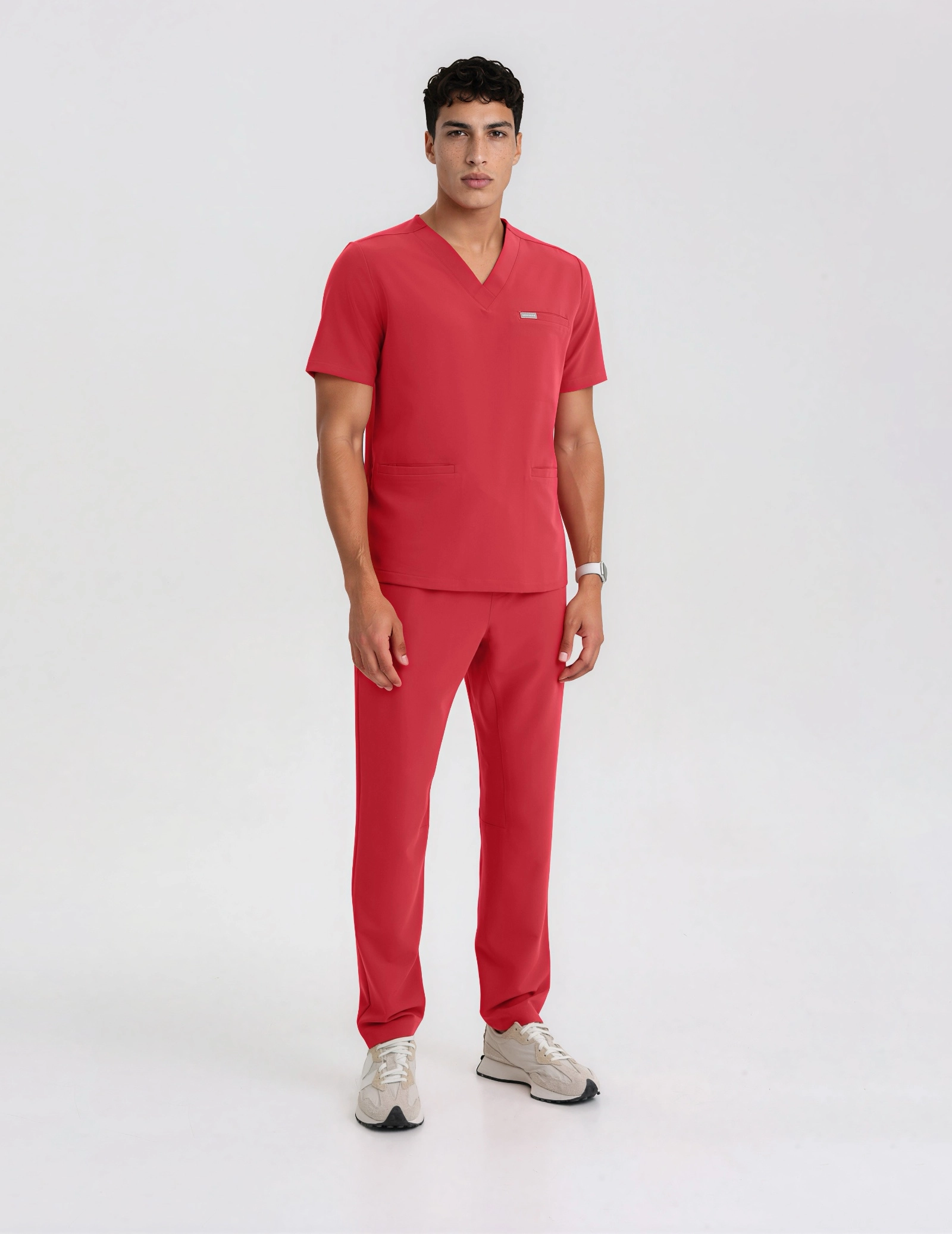Férfi Orvosi Nadrág Basic - POP RED