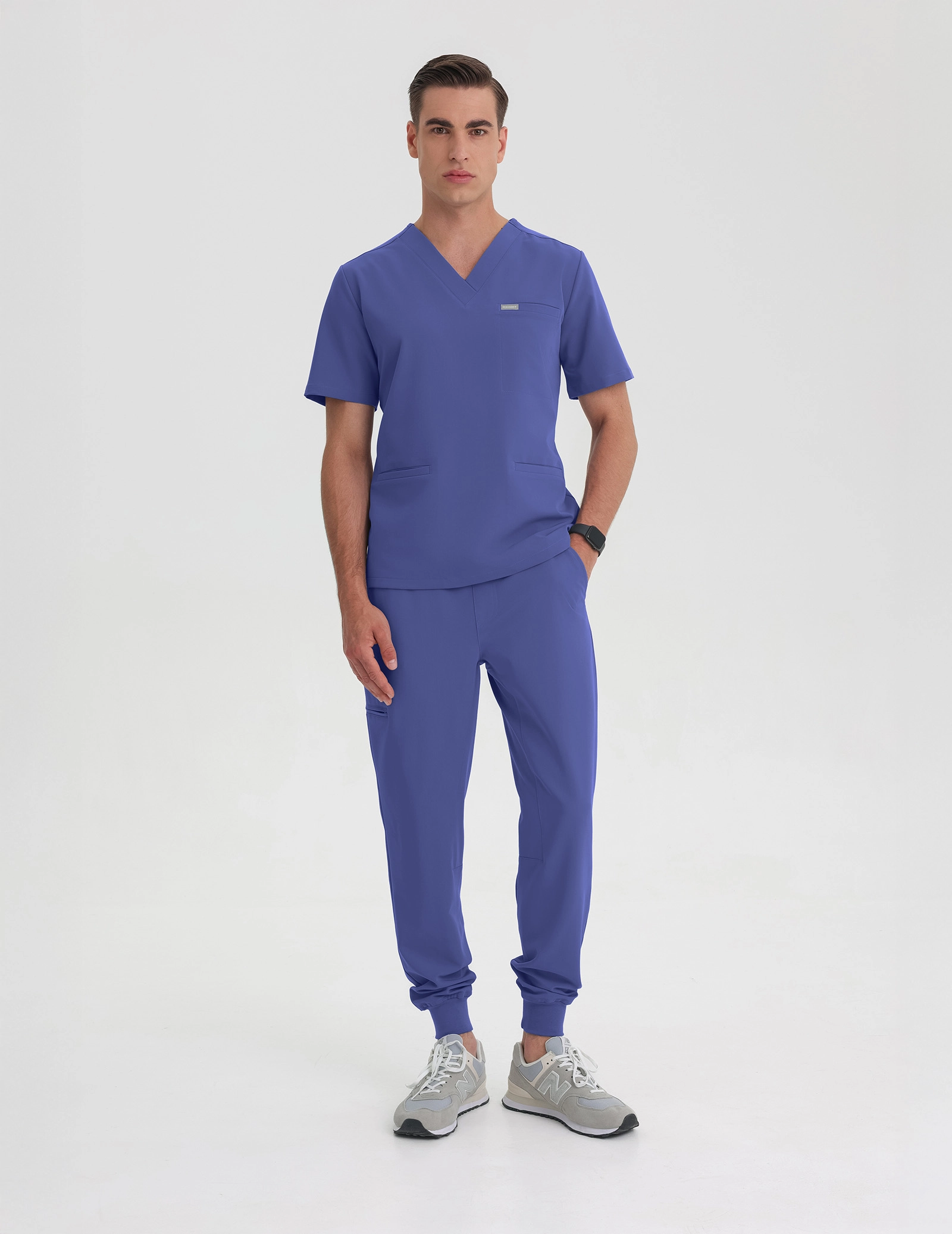 Férfi Orvosi Nadrág Jogger - DENIM BLUE