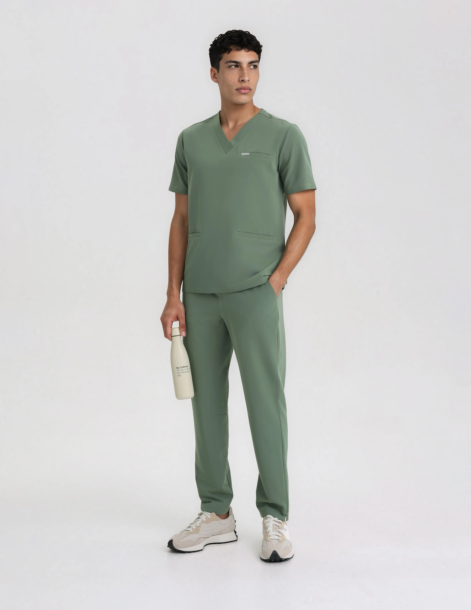 Férfi Orvosi Nadrág Basic - KHAKI