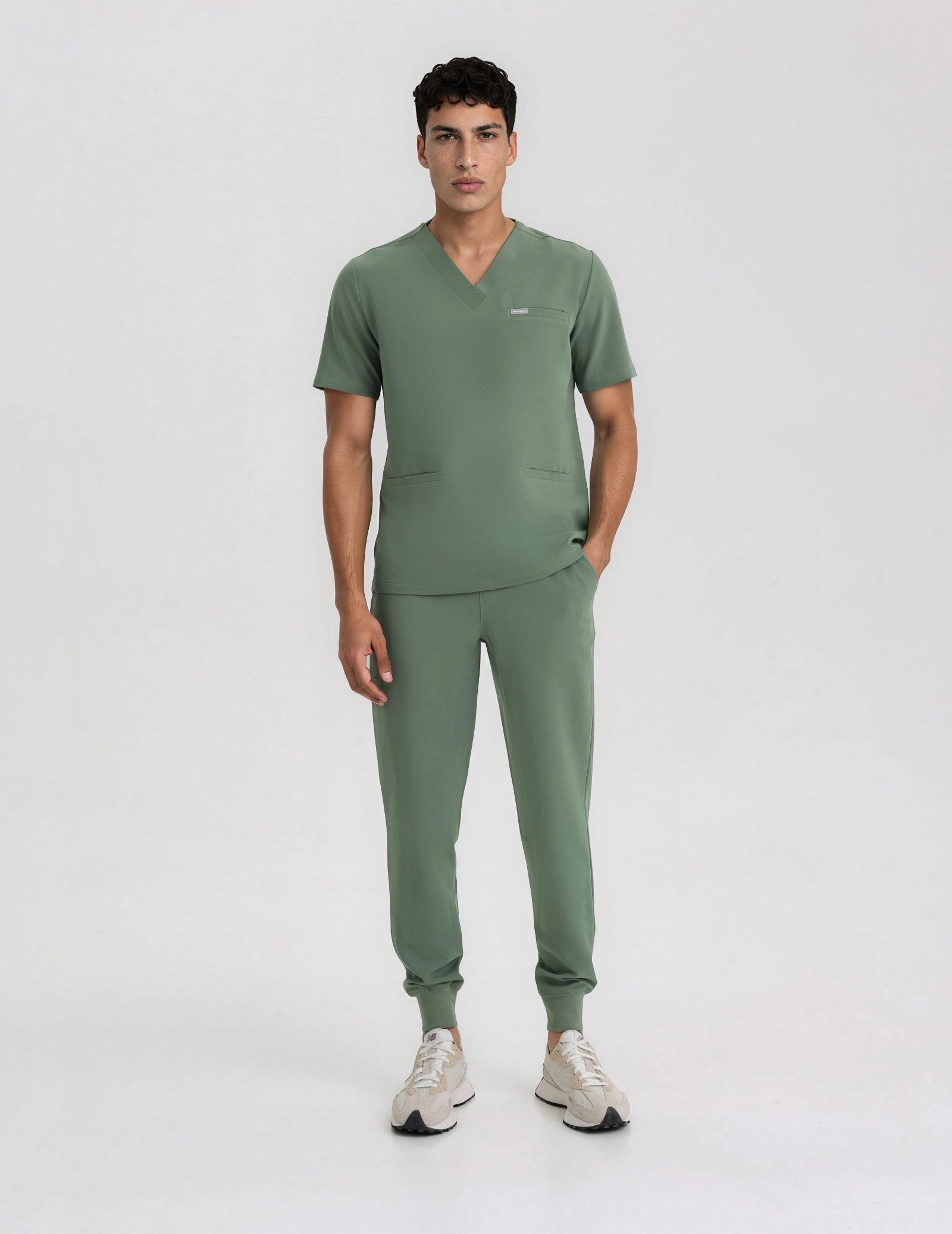 Férfi Orvosi Nadrág Jogger - KHAKI