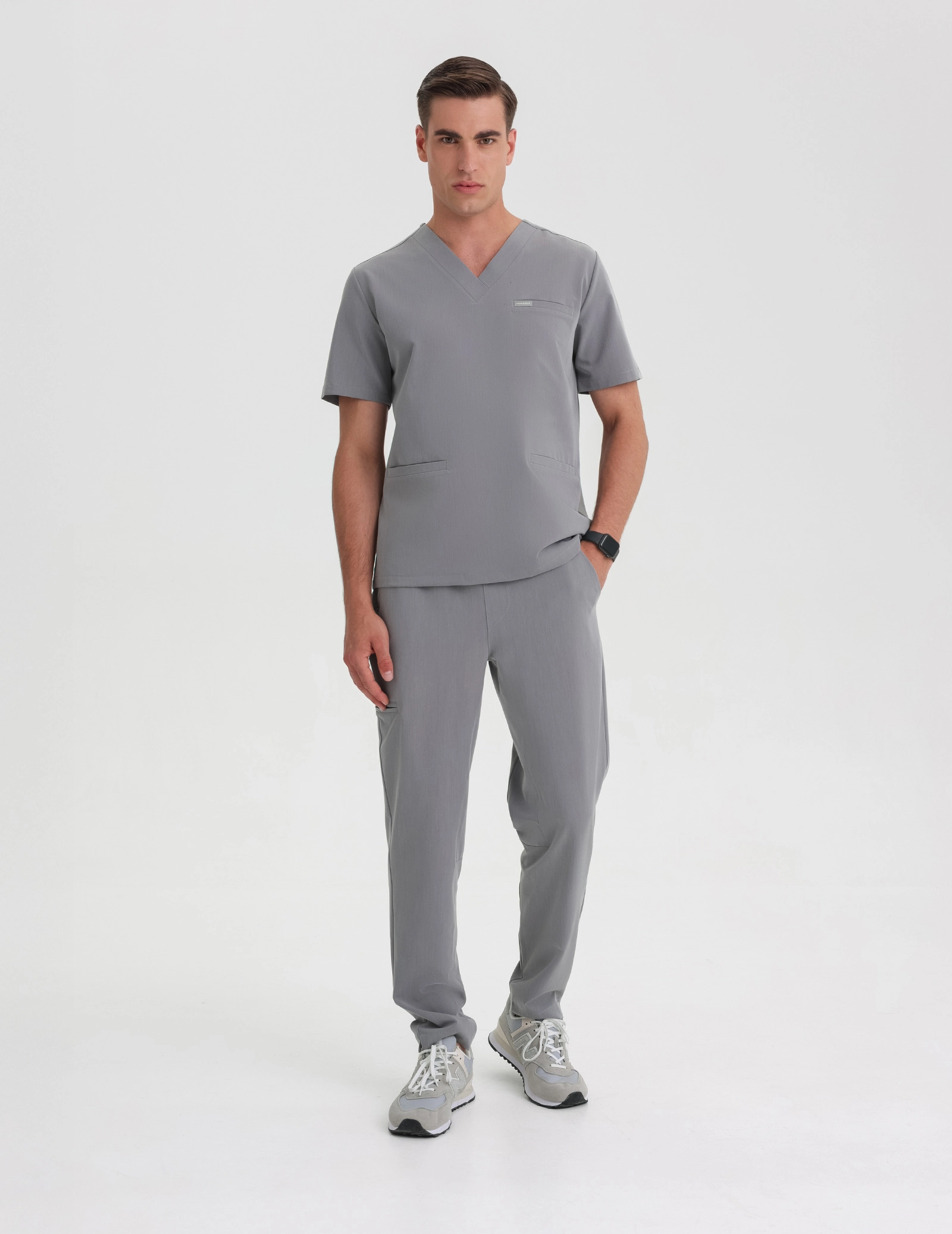 Férfi Orvosi Nadrág Basic - SHARK GRAY