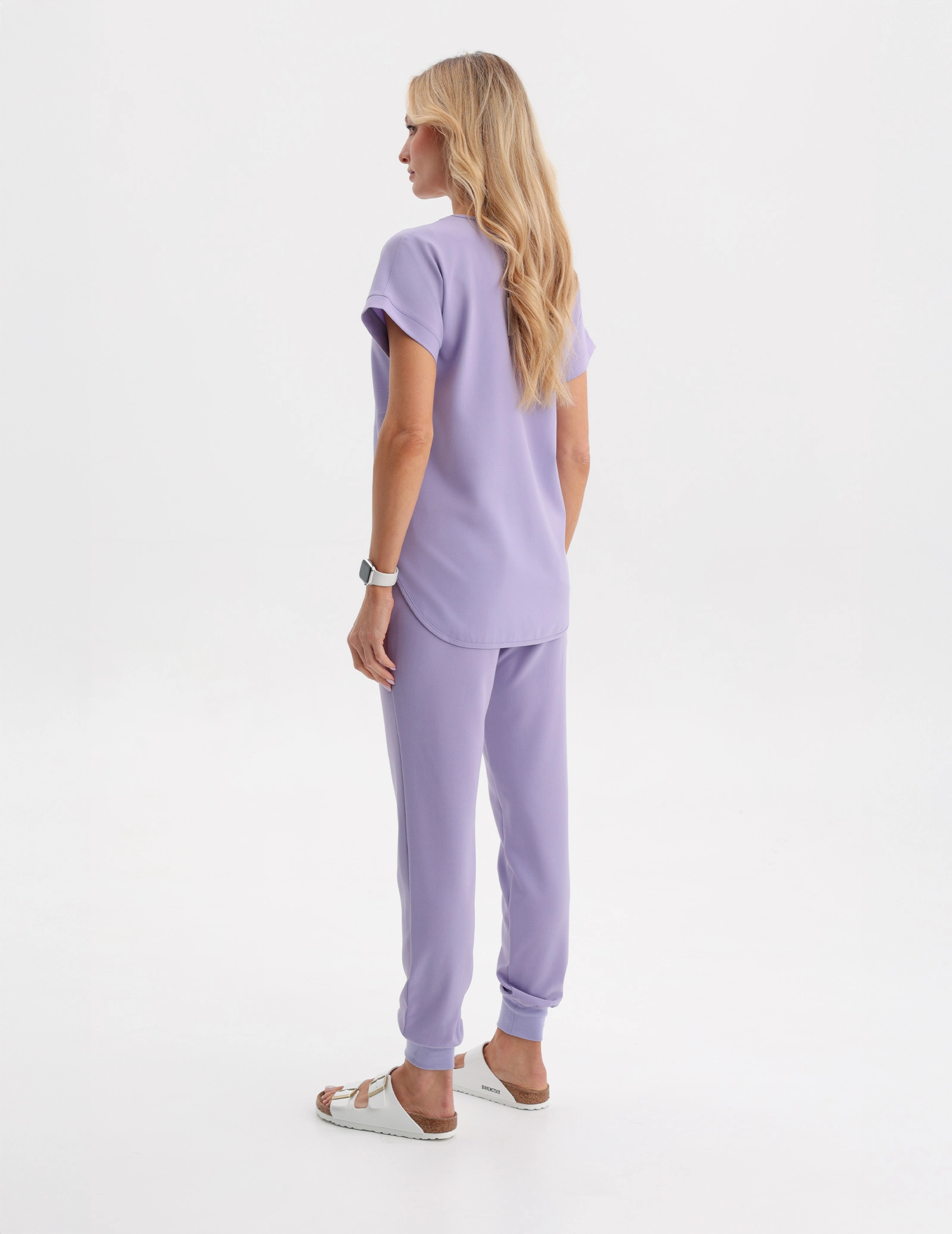 Női Orvosi Felső Kendall - PURPLE HEATHER