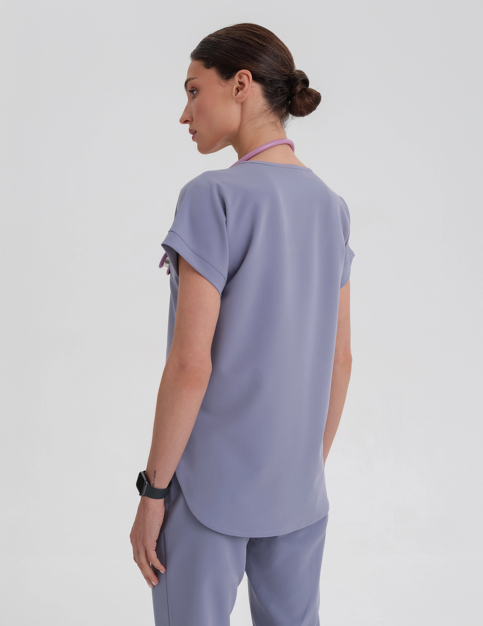Női Orvosi Felső Kendall - MILKY LAVENDER