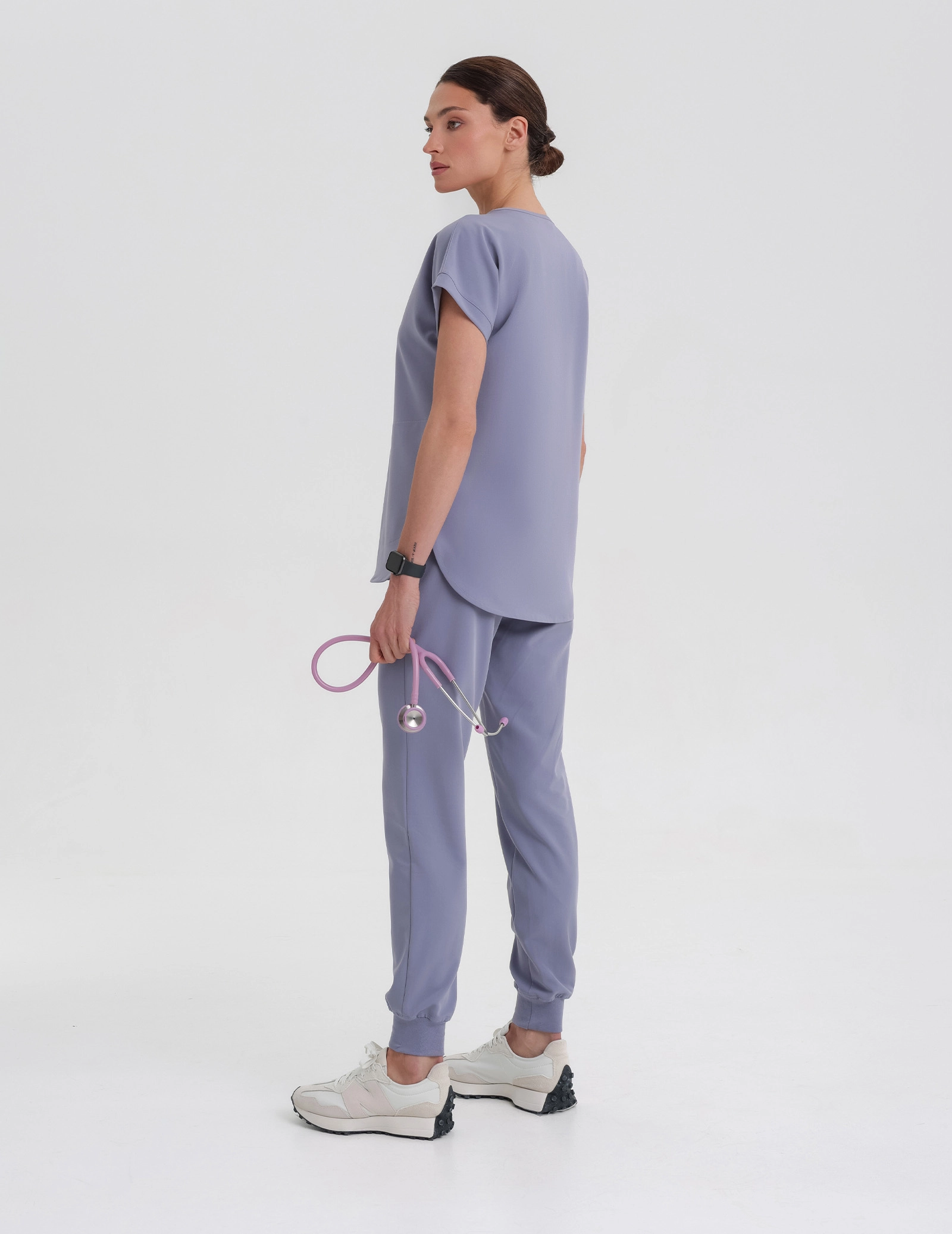 Női Orvosi Felső Kendall - MILKY LAVENDER
