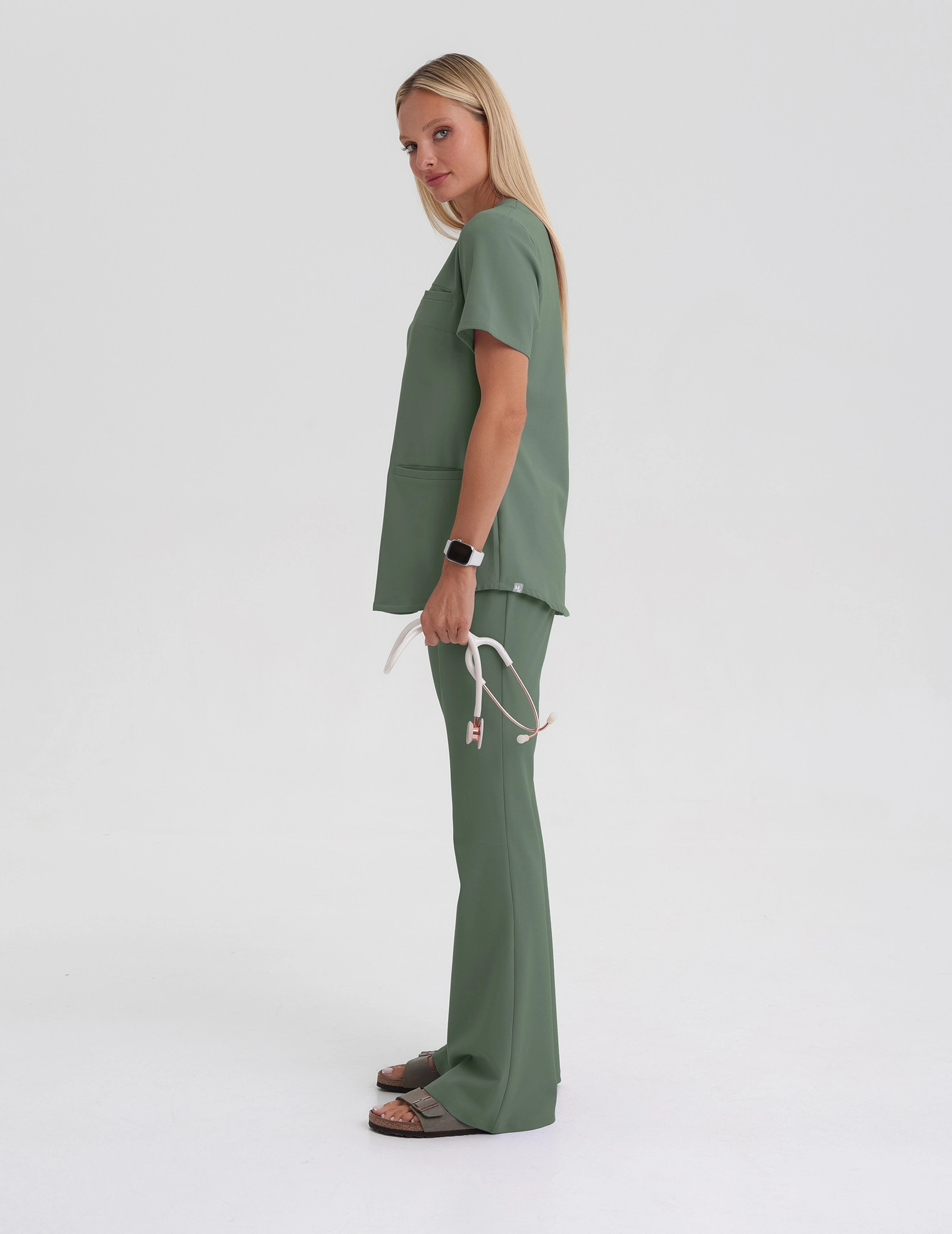 Női Orvosi Felső Grace - KHAKI