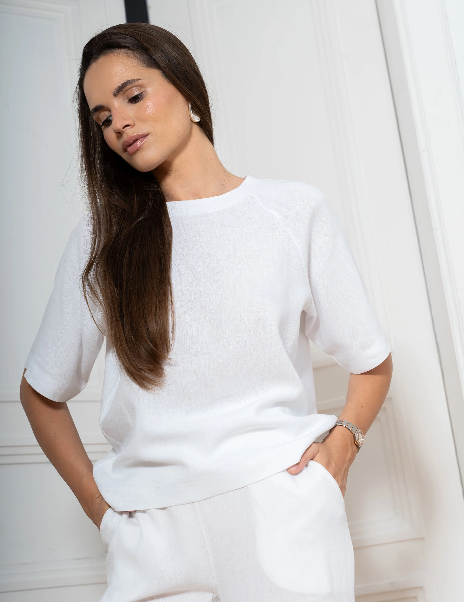 Női Felső Luna - SOFT WHITE