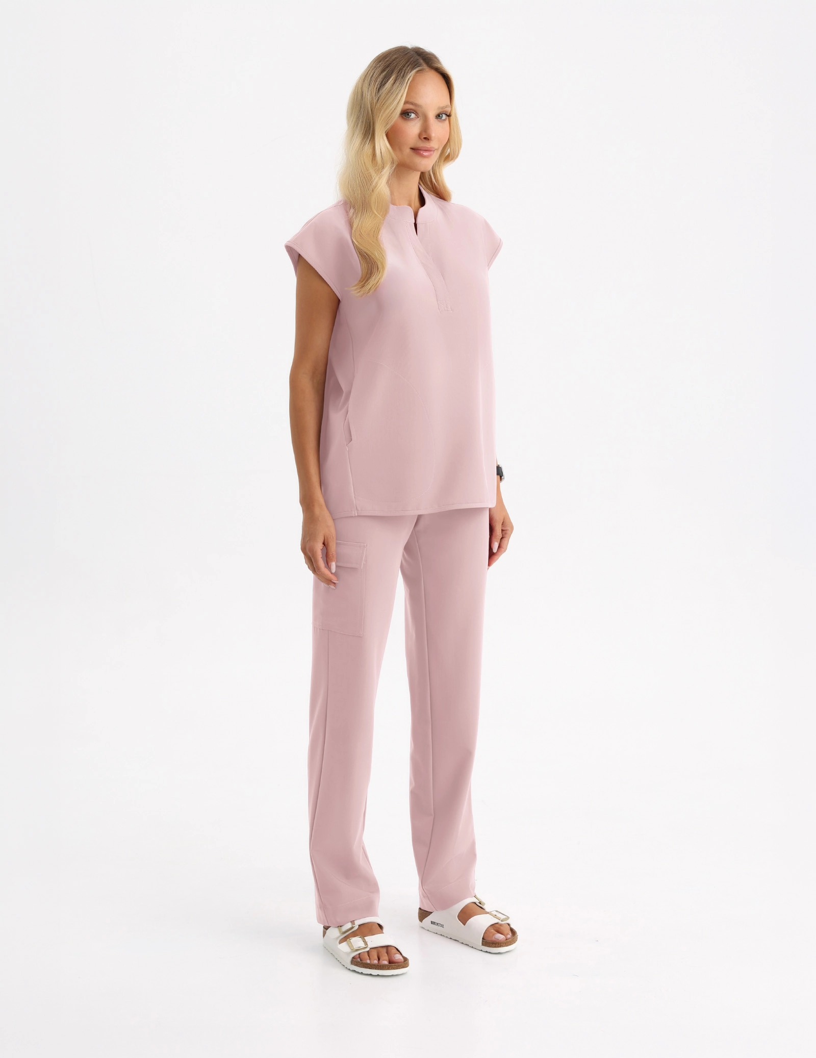 Női Orvosi Nadrág Yoga - DUSTY ROSE