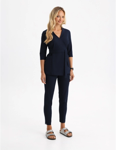 Női Orvosi Nadrág Slim Fit - NAVY
