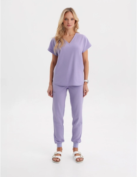 Női Orvosi Nadrág Jogger - PURPLE HEATHER