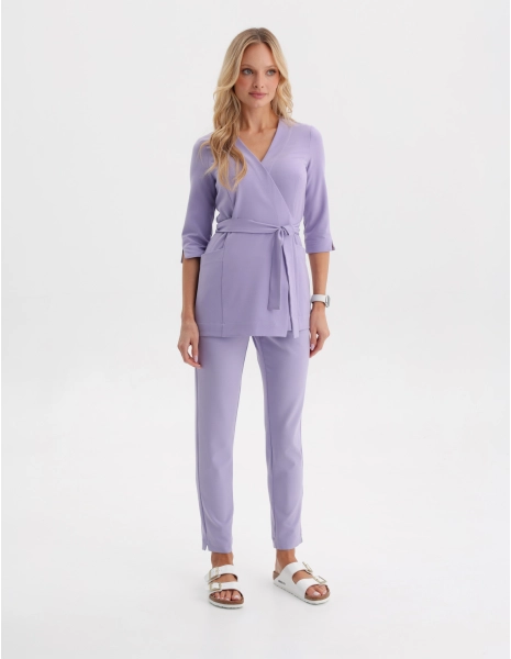 Női Orvosi Nadrág Basic - PURPLE HEATHER