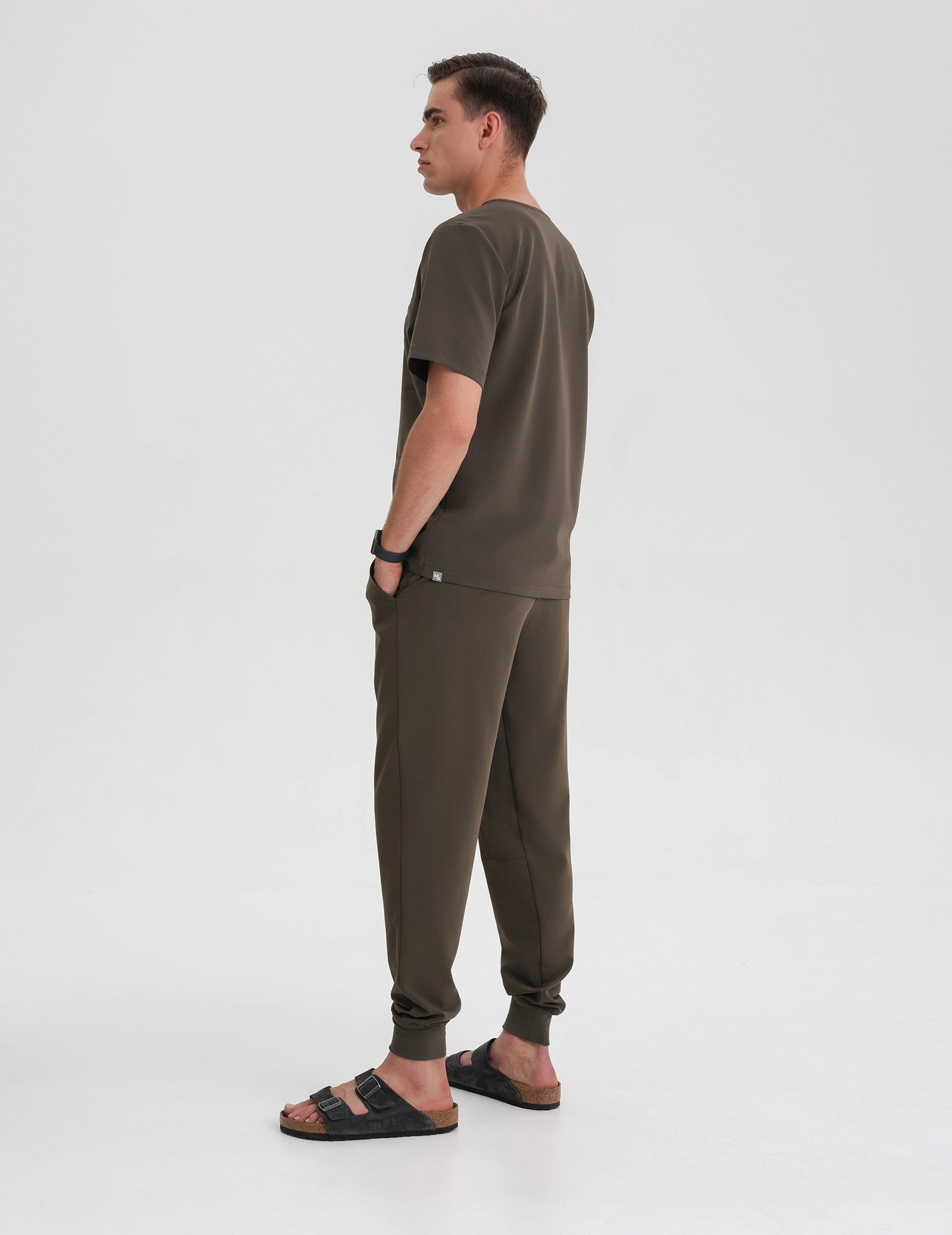 Férfi Orvosi Nadrág Jogger - OLIVE NIGHT