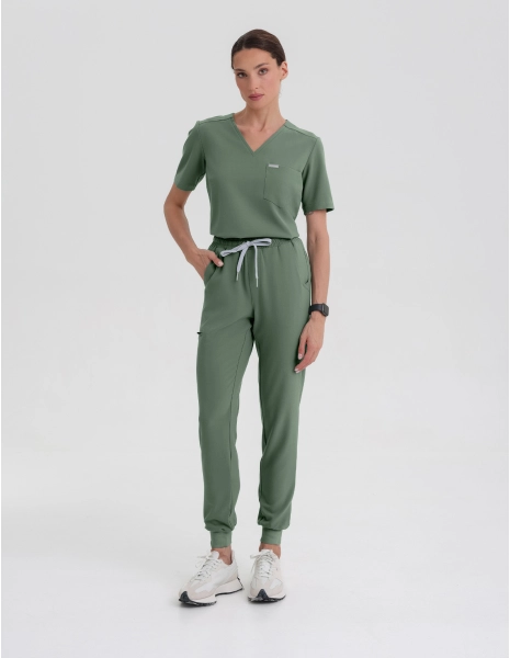Női Orvosi Nadrág Jogger - KHAKI