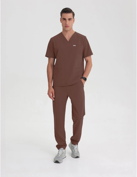 Férfi Orvosi Nadrág Basic - MILKY BROWN