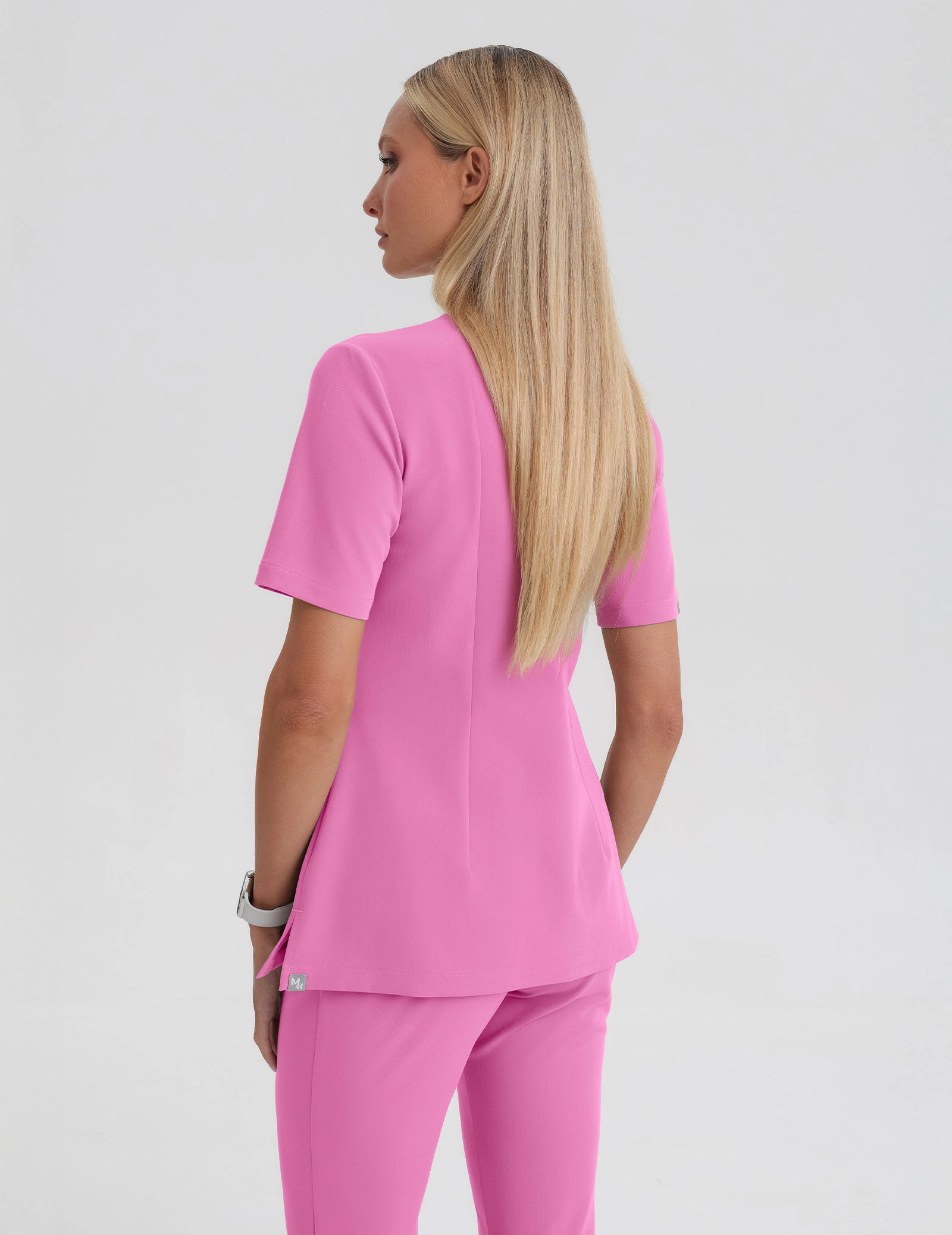 Női Orvosi Felső Casy - HOT PINK