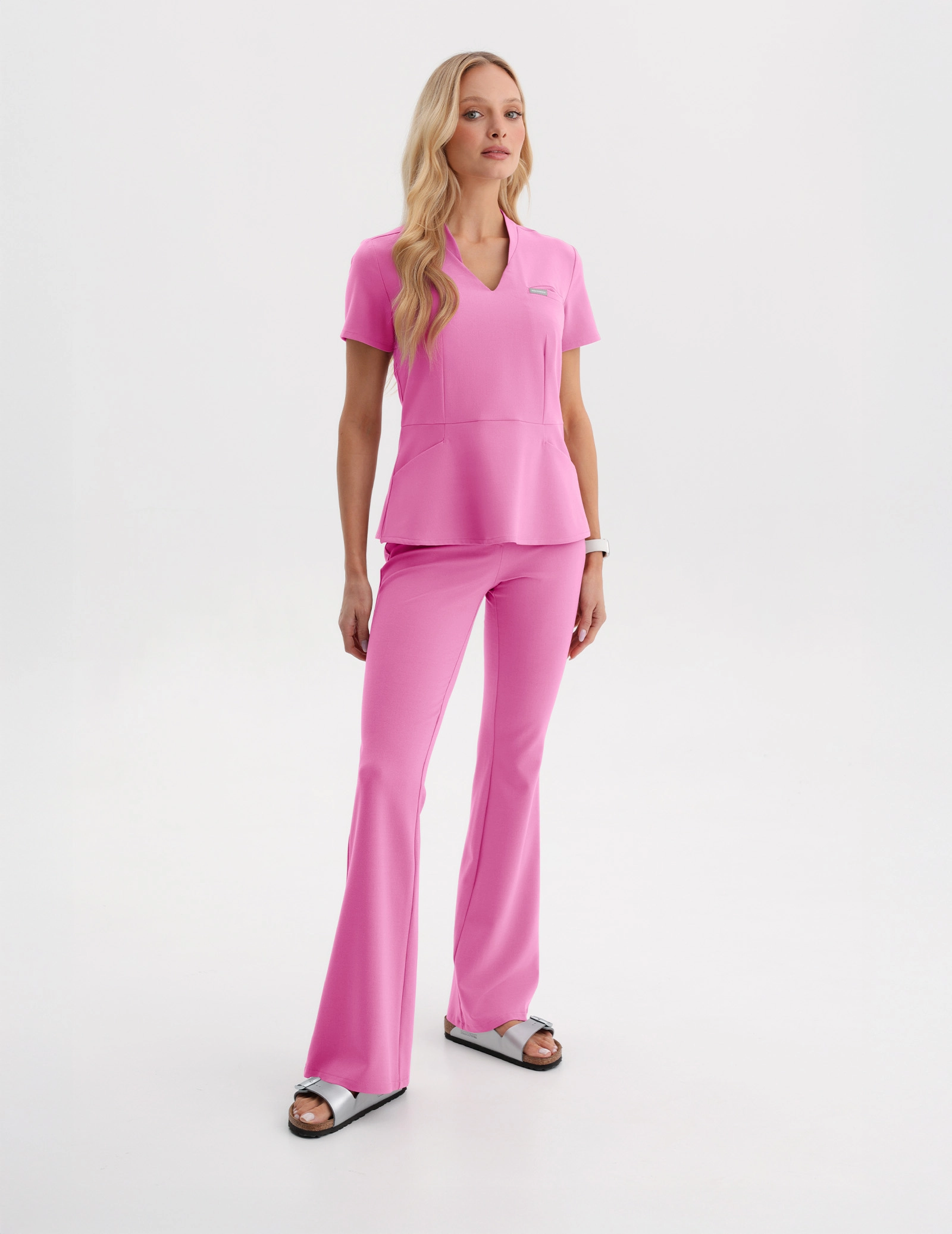 Női Orvosi Felső Kori - HOT PINK