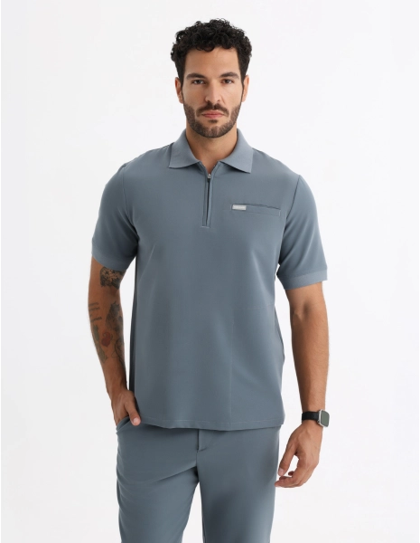Férfi Orvosi Galléros Polo...