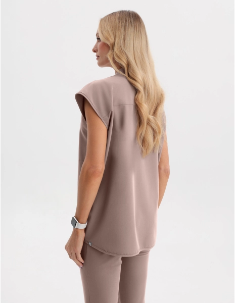 Női Orvosi Felső Khloe - BEIGE