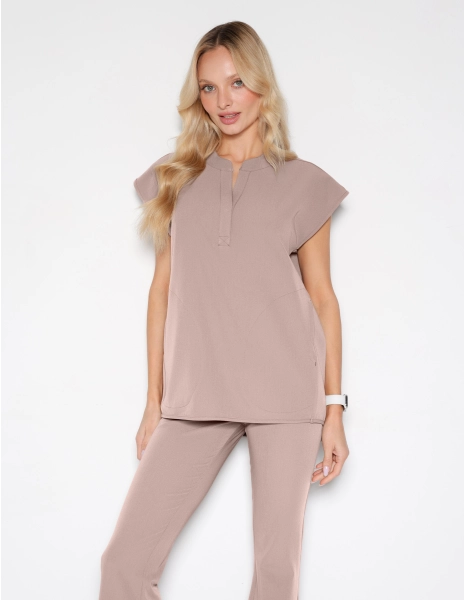 Női Orvosi Felső Khloe - BEIGE