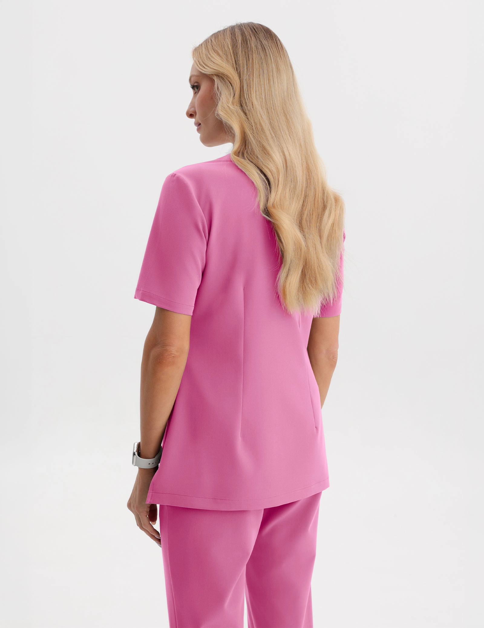Női Orvosi Felső Casy - HOT PINK