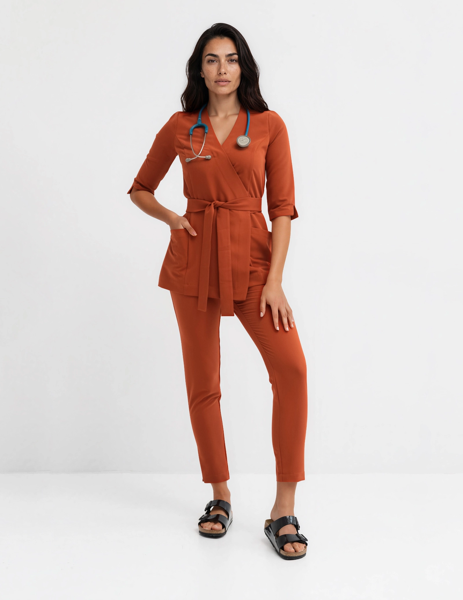 Női Orvosi Nadrág Slim Fit - ROOIBOS TEA